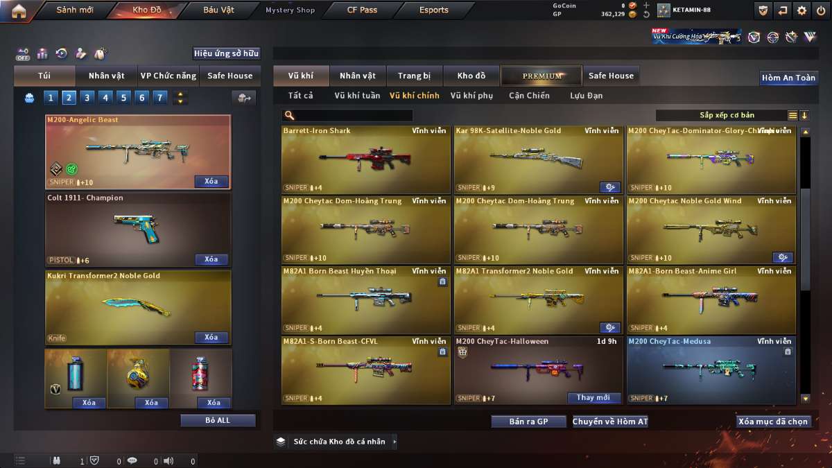 shop acc cf uy tin gia re